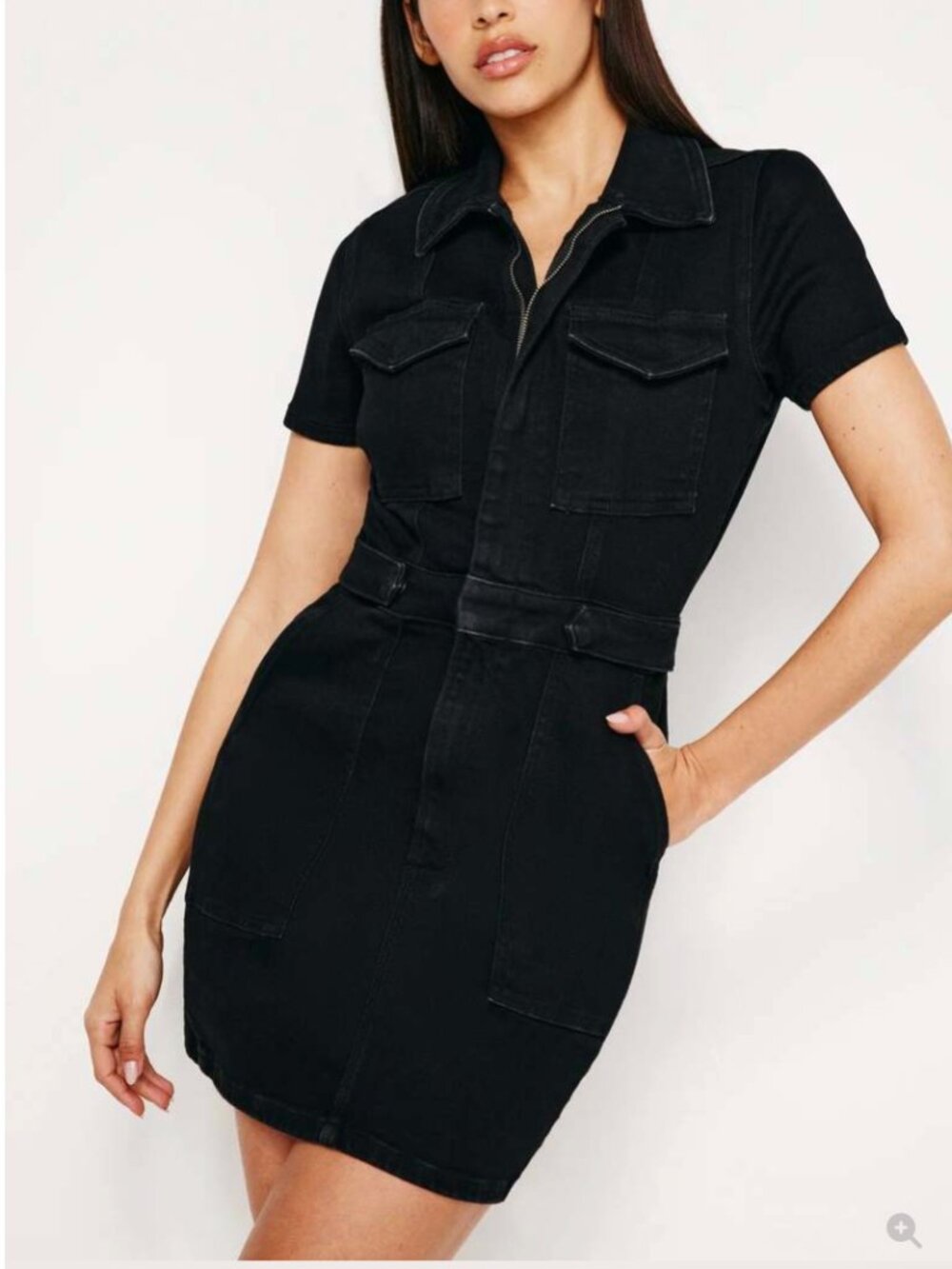 GOOD AMERICAN FIT FOR SUCCESS MINI DRESS | BLACK099 - BLACK099 / M